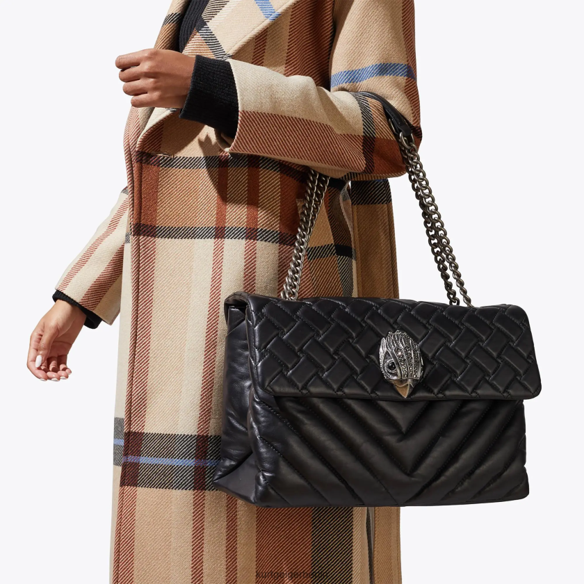 Kurt Geiger Frauen London Leder xxl Kensington 882RTJ64 | Taschen Schwarz