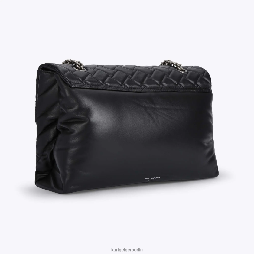 Kurt Geiger Frauen London Leder xxl Kensington 882RTJ64 | Taschen Schwarz