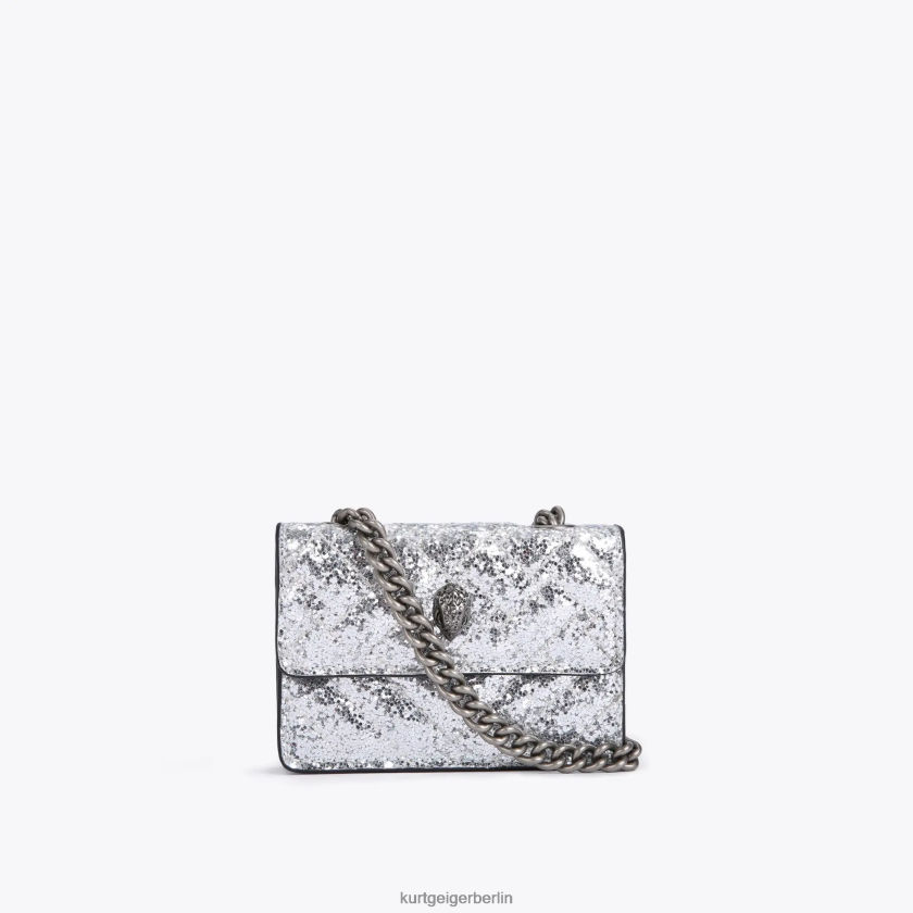 Kurt Geiger Frauen London Micro Kensington 882RTJ63 | Taschen Silber