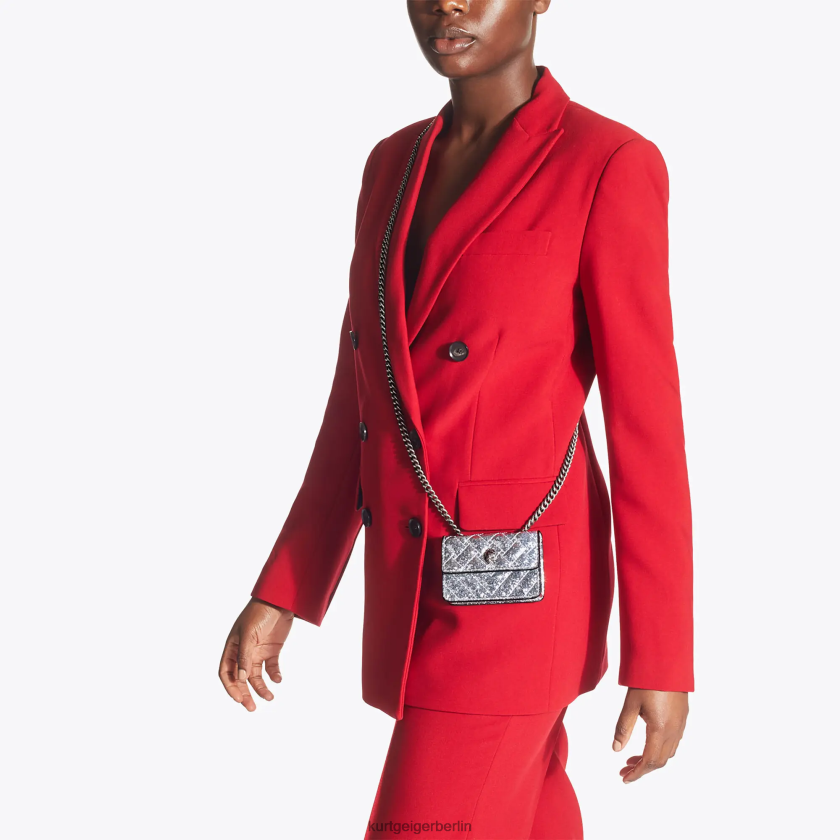 Kurt Geiger Frauen London Micro Kensington 882RTJ63 | Taschen Silber