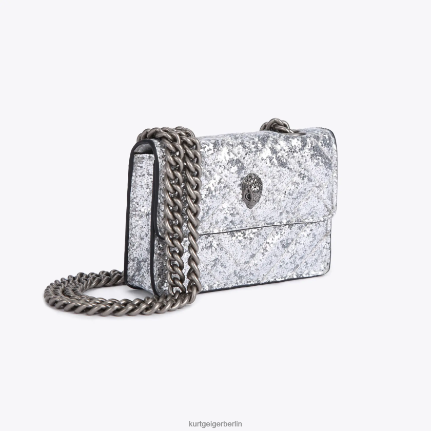 Kurt Geiger Frauen London Micro Kensington 882RTJ63 | Taschen Silber