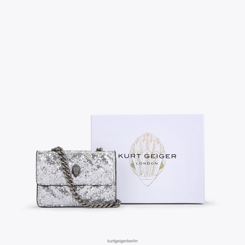 Kurt Geiger Frauen London Micro Kensington 882RTJ63 | Taschen Silber