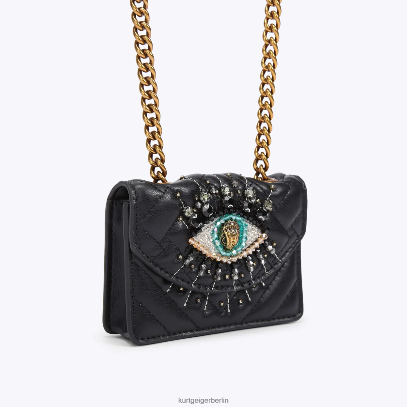 Kurt Geiger Frauen London Micro Kensington Eye 882RTJ53 | Taschen Schwarz