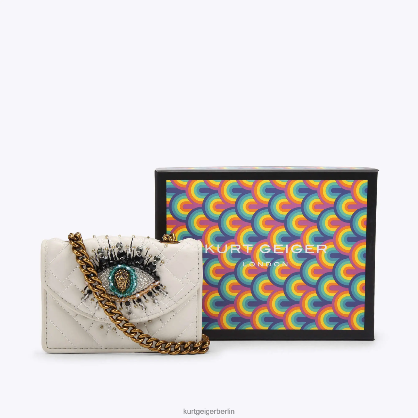 Kurt Geiger Frauen London Micro Kensington Eye 882RTJ54 | Taschen Knochen