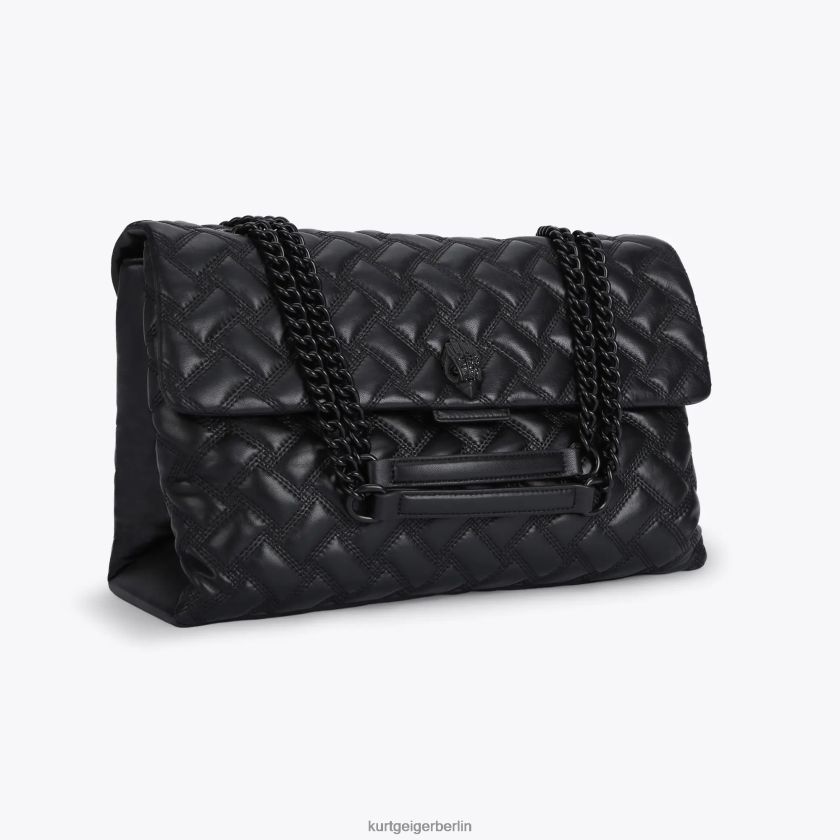 Kurt Geiger Frauen London xxl Kensington durchnässt 882RTJ65 | Taschen Schwarz