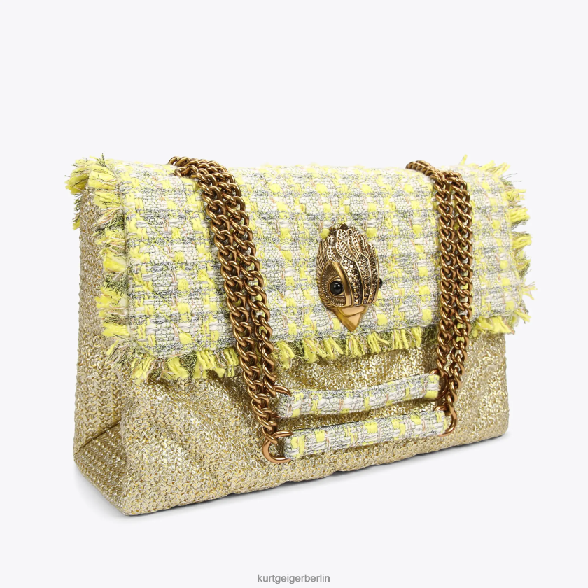 Kurt Geiger Frauen Londoner Bast xxl kensington 882RTJ81 | Taschen Gelb