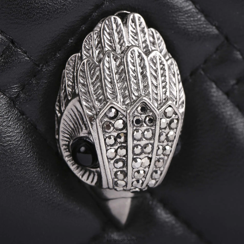 Kurt Geiger Frauen Mehrfarbige Umhängetasche aus London-Leder 882RTJ278 | Taschen schwarze Kombination