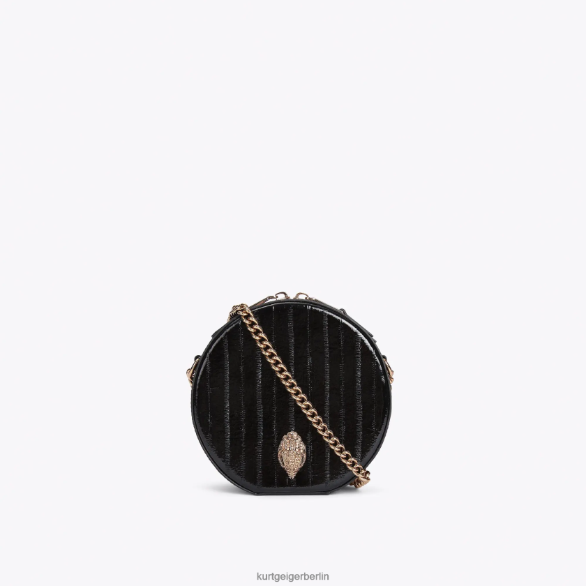 Kurt Geiger Frauen Runde kleine Shoreditch-Tasche „London“. 882RTJ136 | Taschen Schwarz