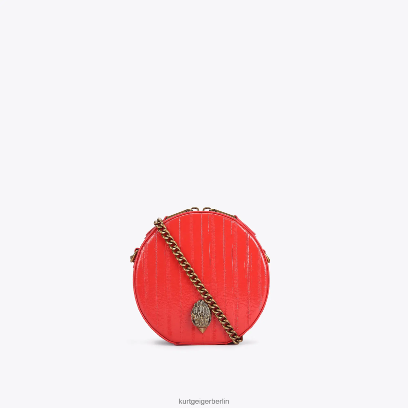 Kurt Geiger Frauen Runde kleine Shoreditch-Tasche „London“. 882RTJ139 | Taschen Rot