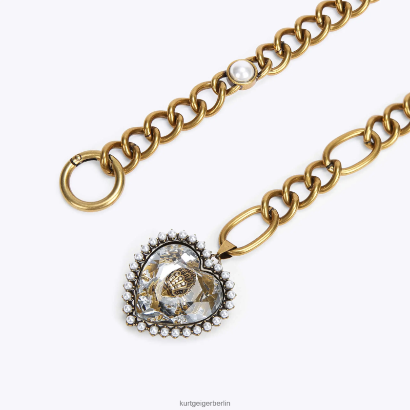 Kurt Geiger Frauen London-Adler-Herzkettengürtel 882RTJ501 | Zubehör Gold