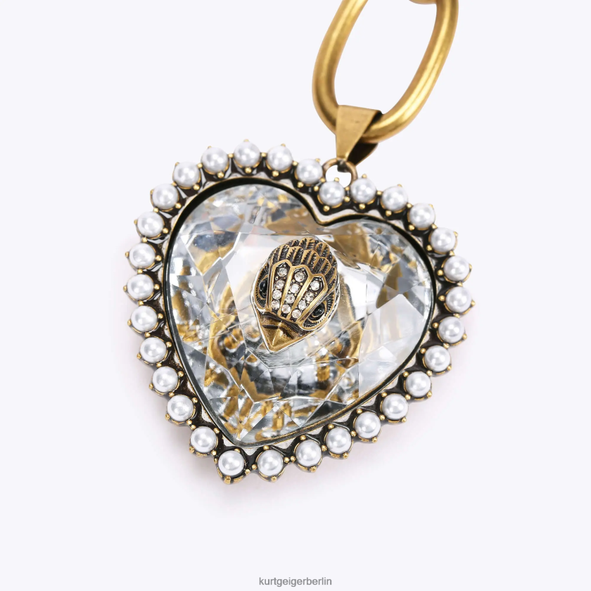 Kurt Geiger Frauen London-Adler-Herzkettengürtel 882RTJ501 | Zubehör Gold