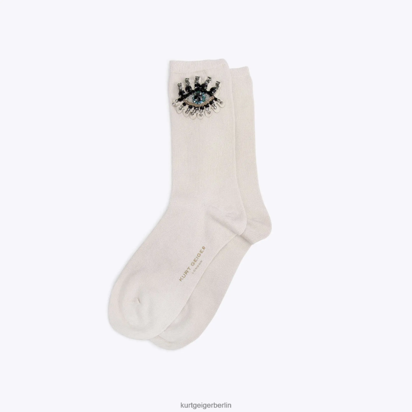 Kurt Geiger Frauen London Evil Eye Socke 882RTJ574 | Zubehör Knochen