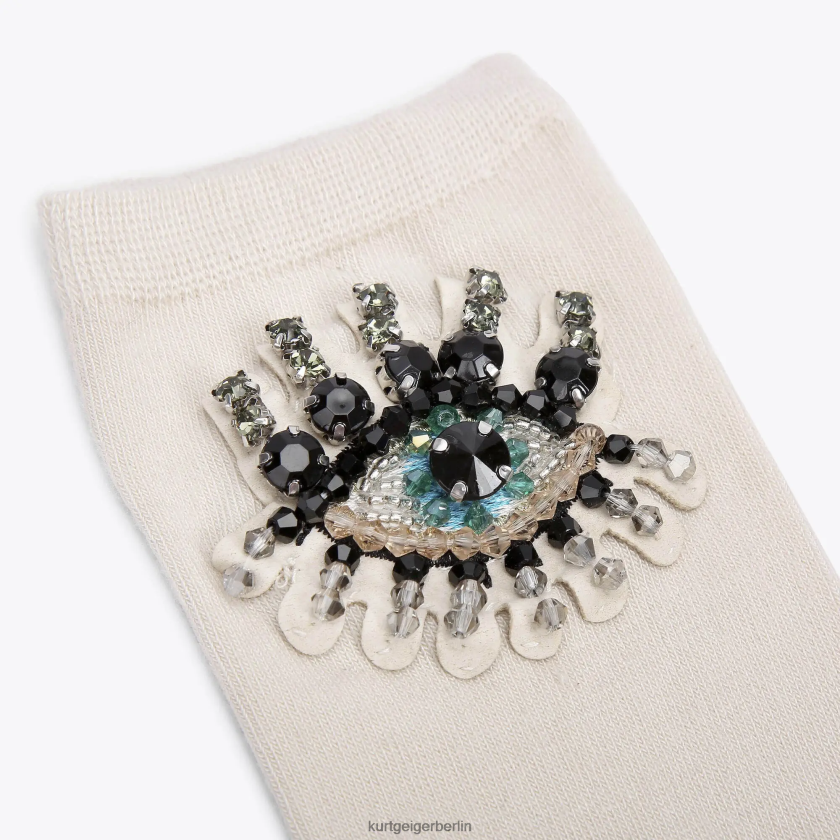 Kurt Geiger Frauen London Evil Eye Socke 882RTJ574 | Zubehör Knochen