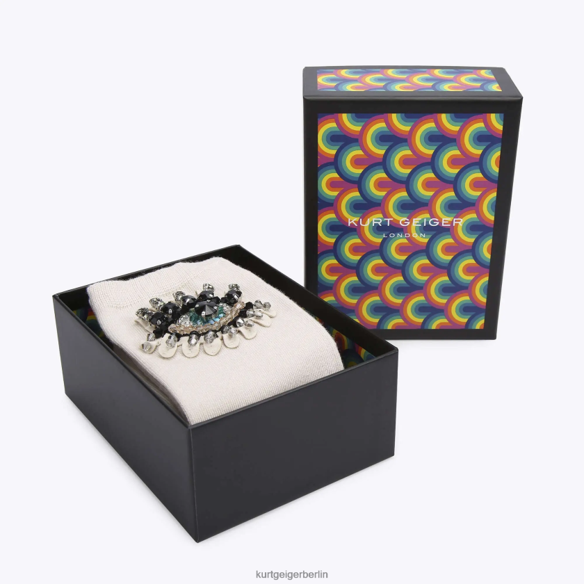 Kurt Geiger Frauen London Evil Eye Socke 882RTJ574 | Zubehör Knochen