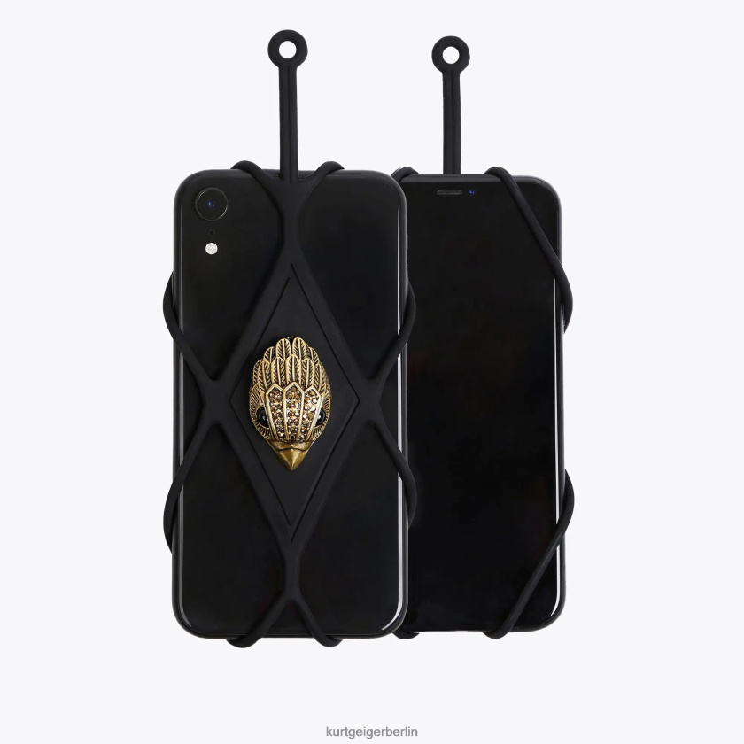 Kurt Geiger Frauen Telefonhalter mit London-Adler 882RTJ581 | Zubehör Schwarz