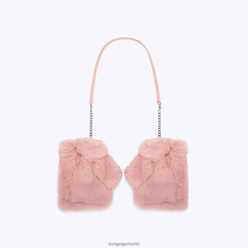 Kurt Geiger Frauen London Poppy Fingerlose Handschuhe 882RTJ509 | Zubehör Rosa