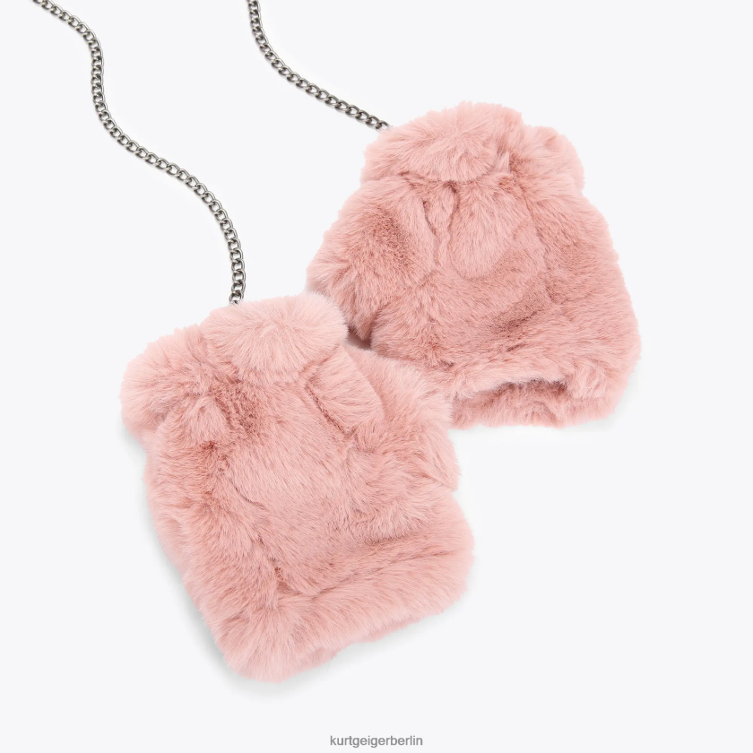 Kurt Geiger Frauen London Poppy Fingerlose Handschuhe 882RTJ509 | Zubehör Rosa