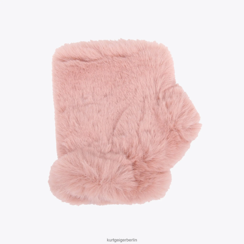 Kurt Geiger Frauen London Poppy Fingerlose Handschuhe 882RTJ509 | Zubehör Rosa