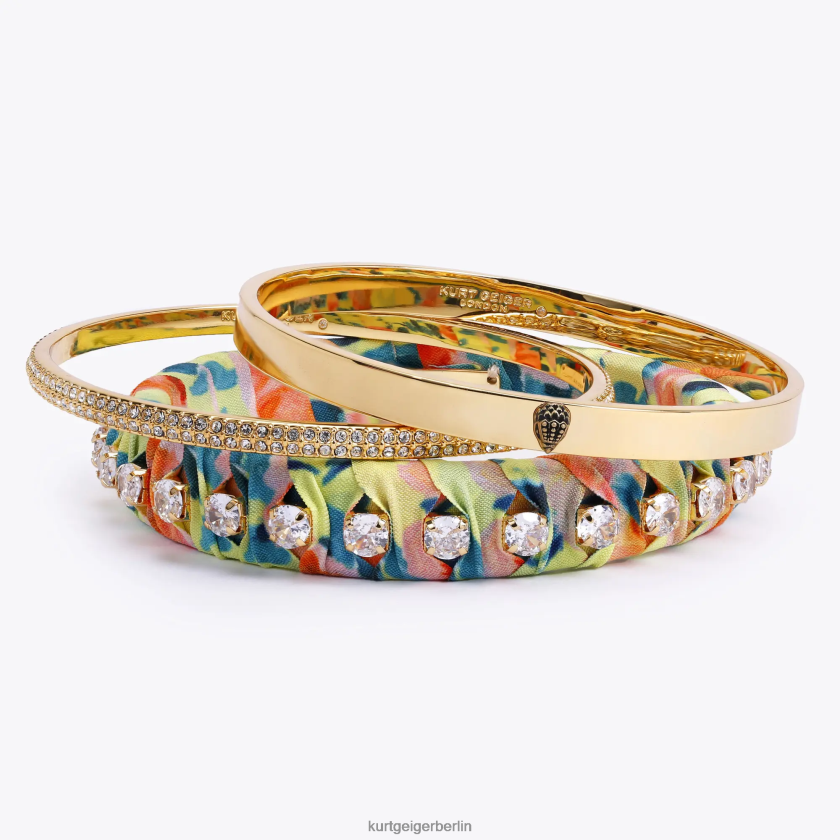 Kurt Geiger Frauen Dreifache Armreifen mit London-Schal 882RTJ242 | Zubehör orange