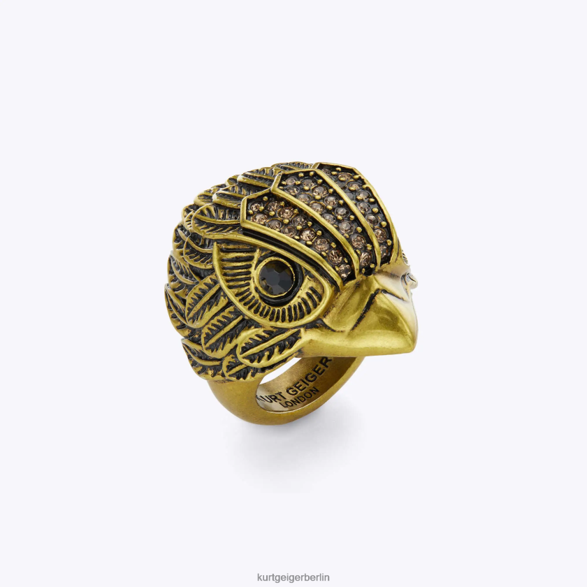 Kurt Geiger Frauen Großer London Eagle XL-Ring 882RTJ583 | Zubehör Gold