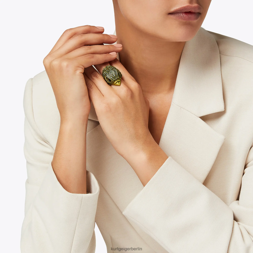 Kurt Geiger Frauen Großer London Eagle XL-Ring 882RTJ586 | Zubehör Rotguss