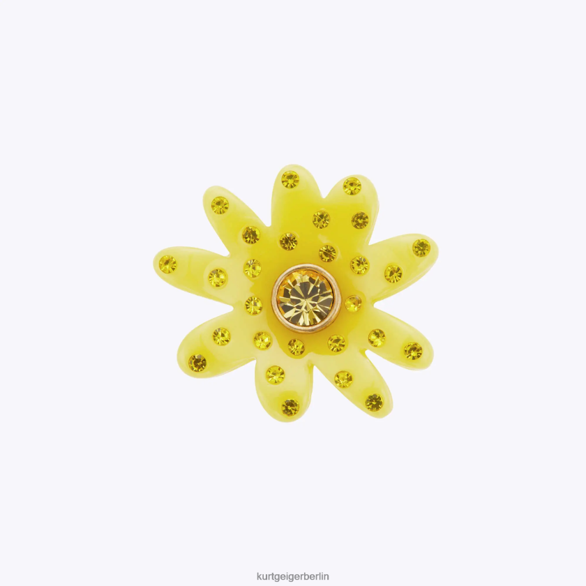 Kurt Geiger Frauen London-Daisy-Kristallring 882RTJ531 | Zubehör Gelb
