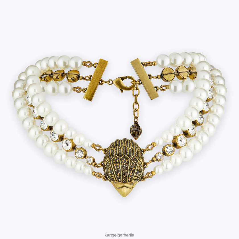 Kurt Geiger Frauen London Eagle Pearl XL-Halskette 882RTJ571 | Zubehör Weiß