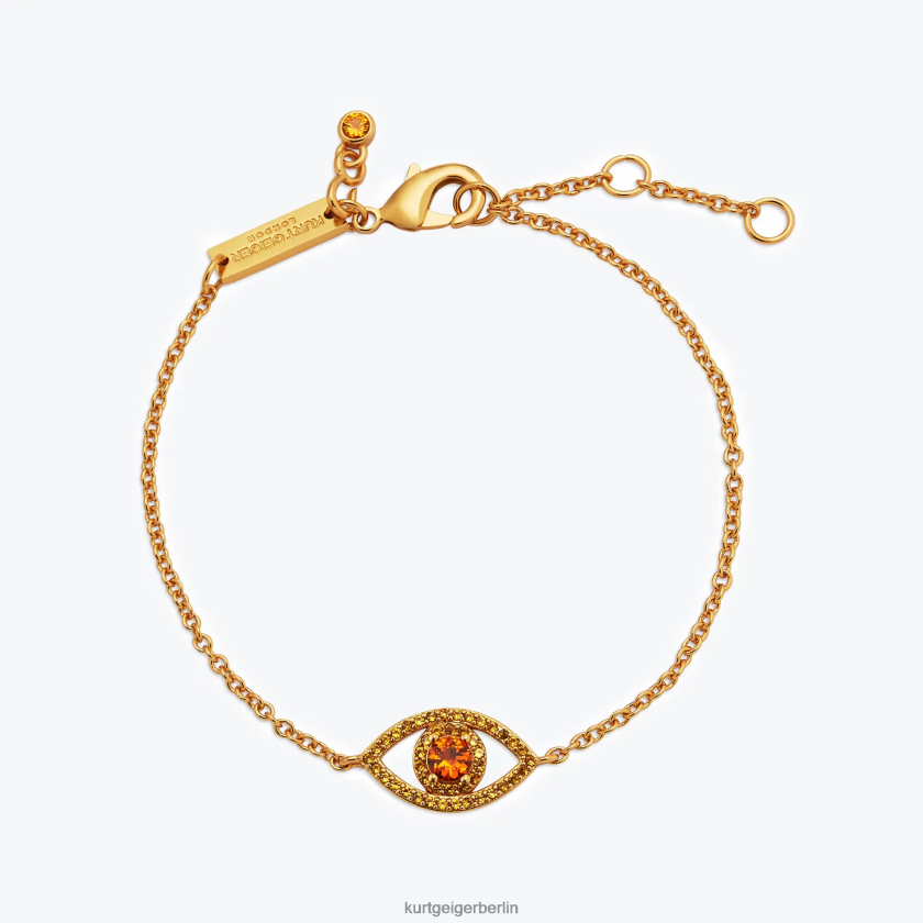 Kurt Geiger Frauen London Evil Eye Kettenarmband 882RTJ533 | Zubehör Gelb