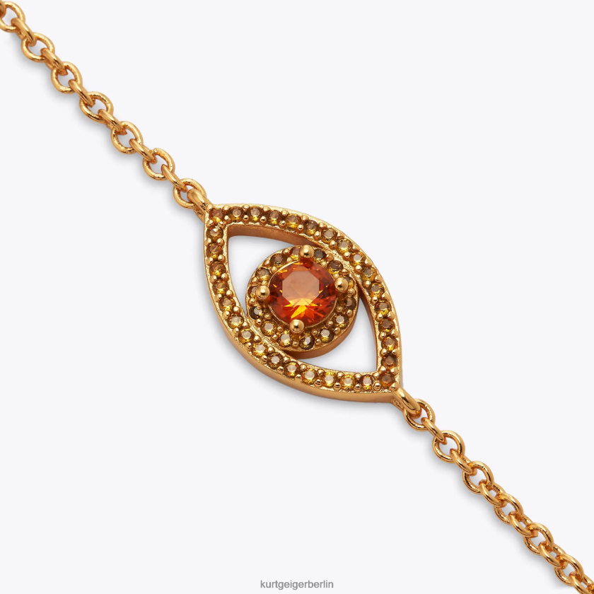 Kurt Geiger Frauen London Evil Eye Kettenarmband 882RTJ533 | Zubehör Gelb
