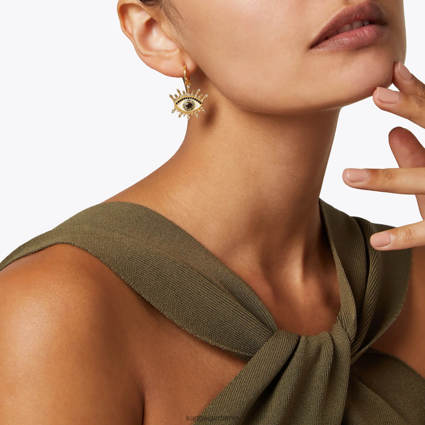 Kurt Geiger Frauen London Eye Huggie Hoops 882RTJ584 | Zubehör Gold