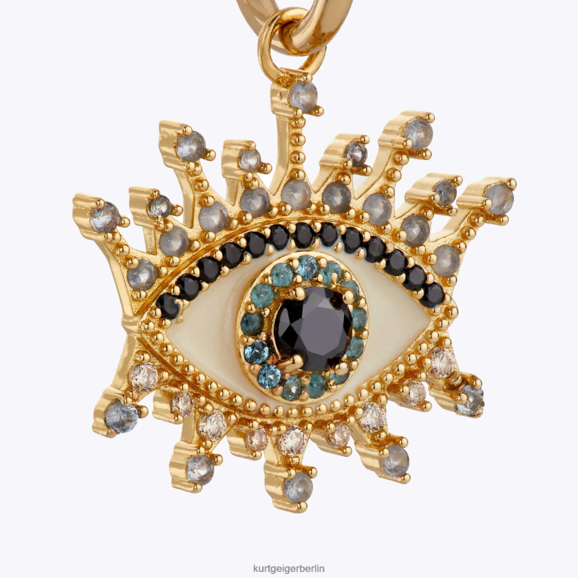 Kurt Geiger Frauen London Eye Huggie Hoops 882RTJ584 | Zubehör Gold