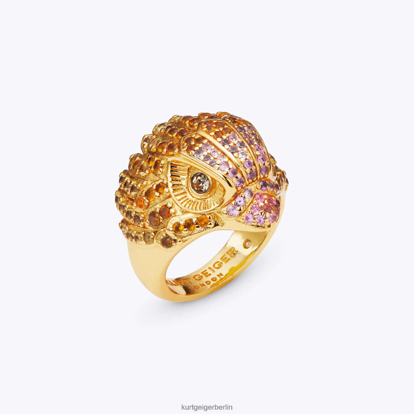 Kurt Geiger Frauen London Pave Eagle Ring 882RTJ542 | Zubehör Gold