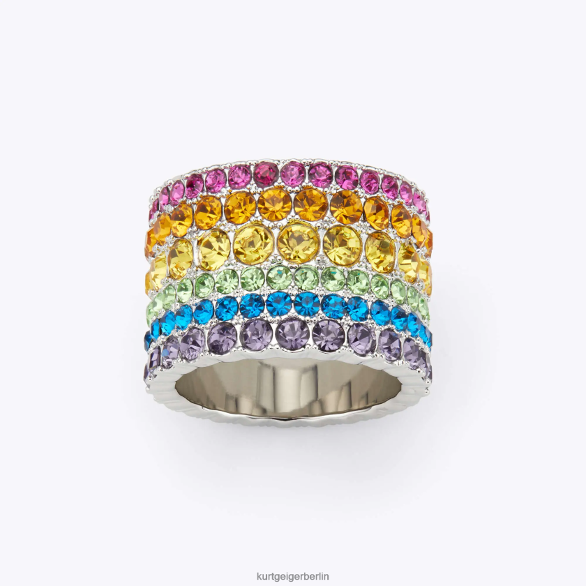 Kurt Geiger Frauen London-Ring mit mehreren Kristallen 882RTJ153 | Zubehör Multi/Andere