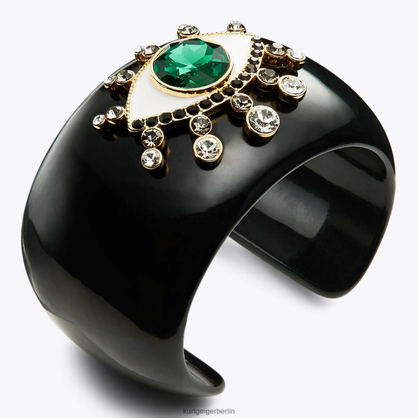 Kurt Geiger Frauen Londoner Harz-Armreif mit bösem Blick 882RTJ579 | Zubehör Schwarz