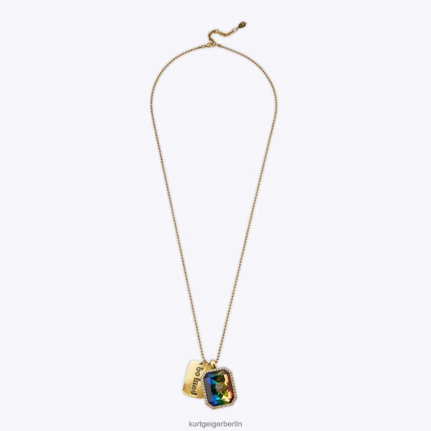Kurt Geiger Frauen Londoner Regenbogen-Edelstein-Halskette 882RTJ203 | Zubehör Multi/Andere