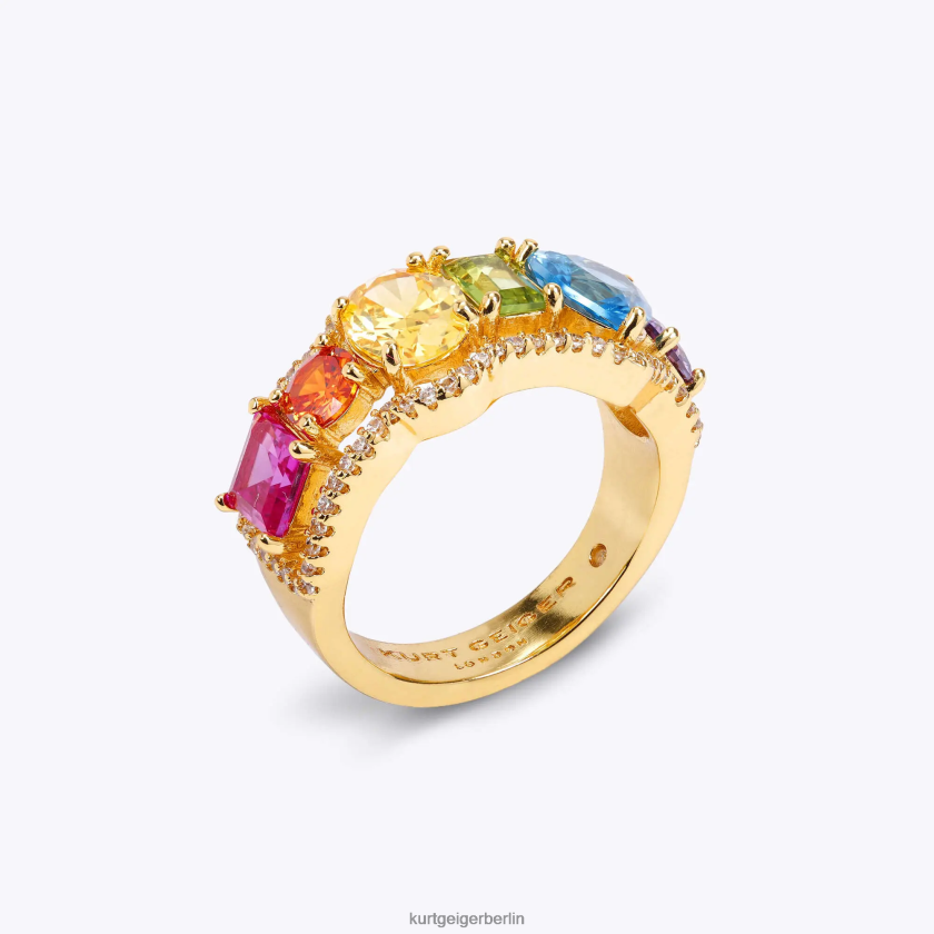 Kurt Geiger Frauen Londoner Regenbogen-Mix-Ring 882RTJ250 | Zubehör Multi/Andere