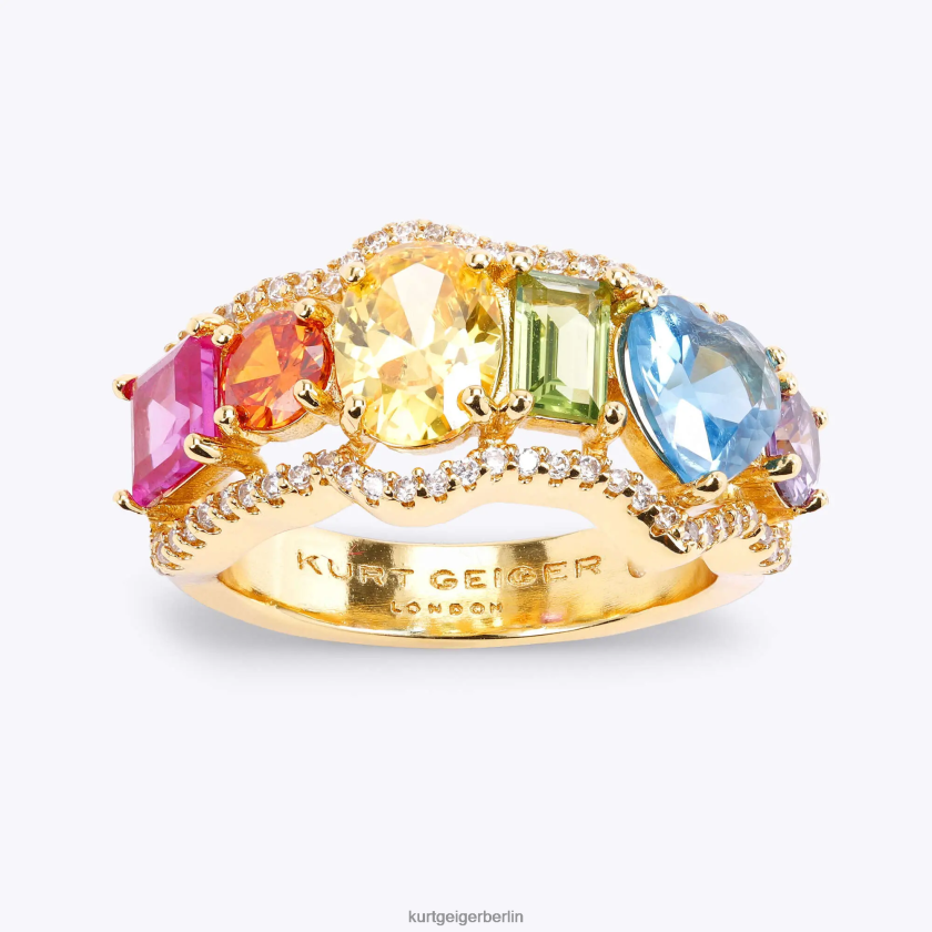 Kurt Geiger Frauen Londoner Regenbogen-Mix-Ring 882RTJ250 | Zubehör Multi/Andere