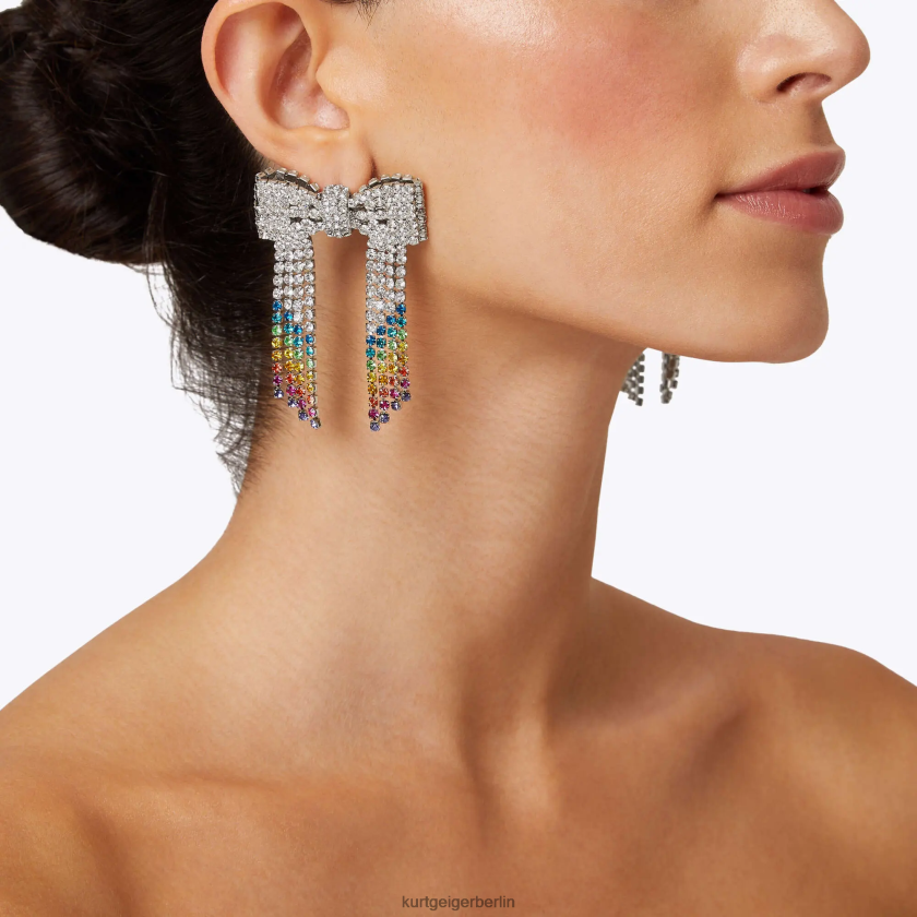 Kurt Geiger Frauen Londoner Regenbogenschleifen-Ohrringe 882RTJ150 | Zubehör Multi/Andere