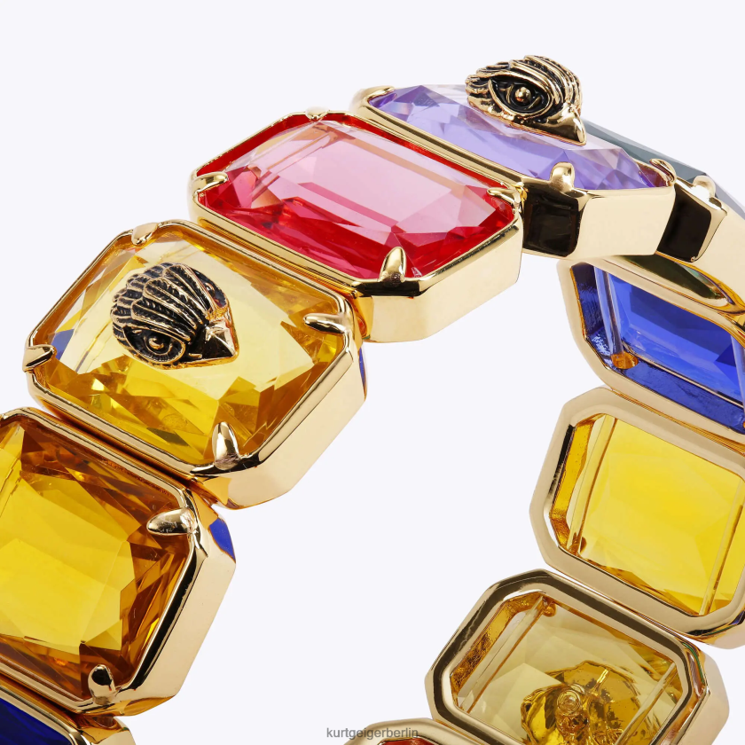 Kurt Geiger Frauen Londoner rechteckiger Steinarmreif 882RTJ253 | Zubehör andere