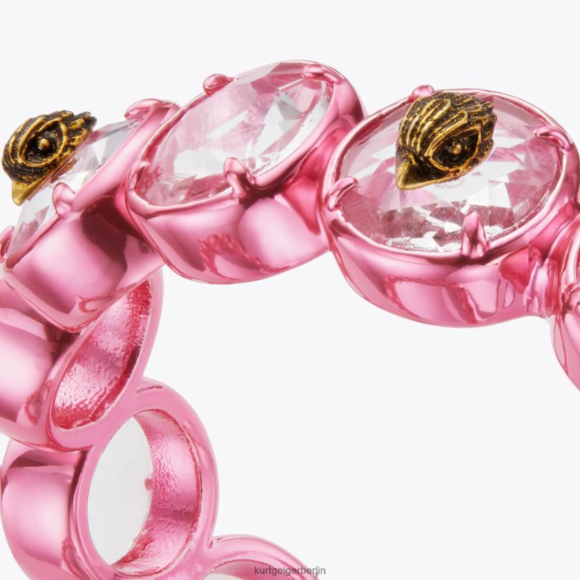 Kurt Geiger Frauen Runde London-Steinmanschette 882RTJ528 | Zubehör Rosa