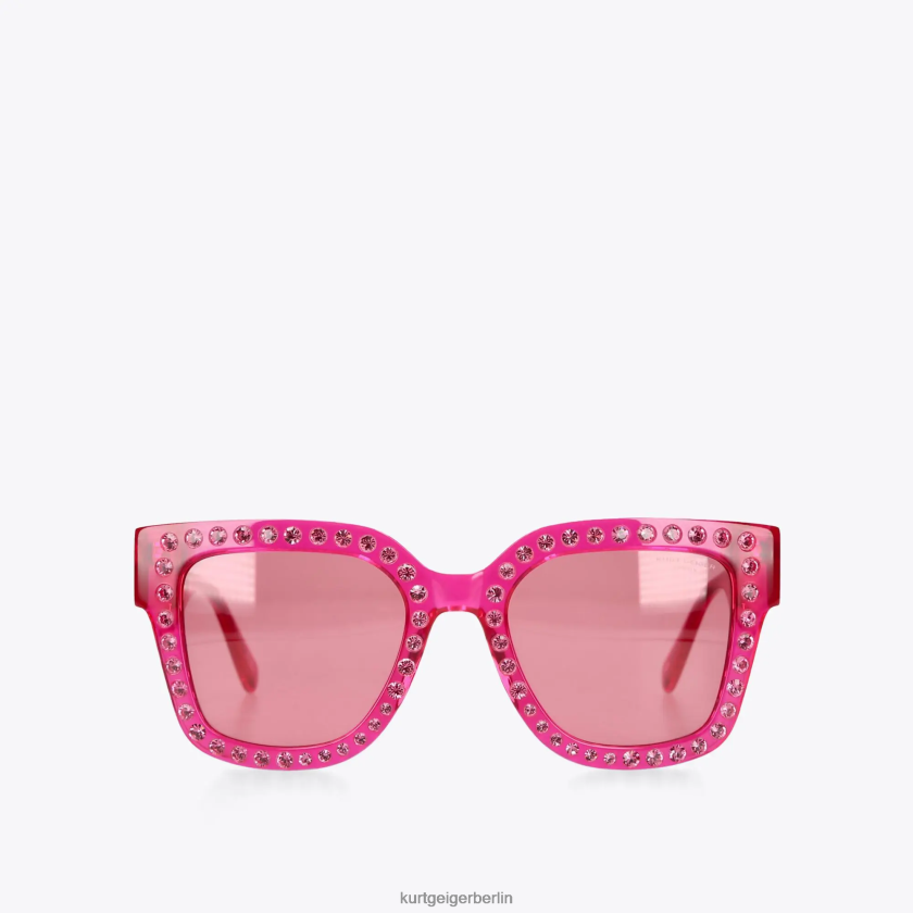 Kurt Geiger Frauen London Jewel Sonnenbrille 882RTJ459 | Zubehör Fuchsia