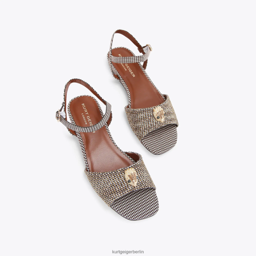 Kurt Geiger Kinder London Mini-Kensington-Sandale 882RTJ480 | Schuhwerk Gold