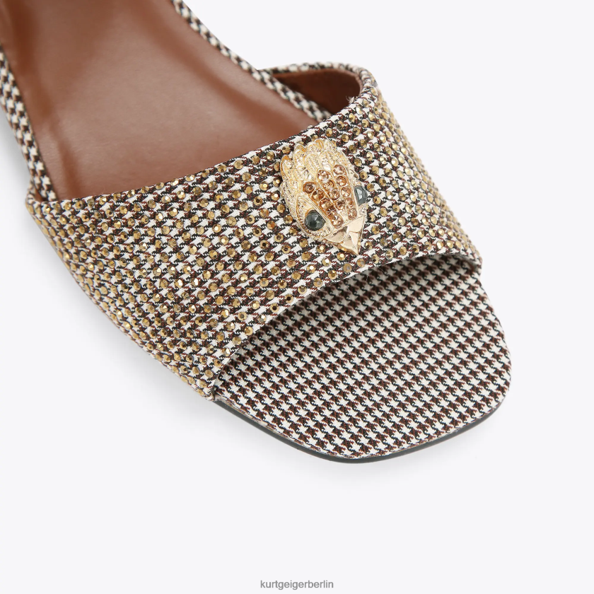 Kurt Geiger Kinder London Mini-Kensington-Sandale 882RTJ480 | Schuhwerk Gold