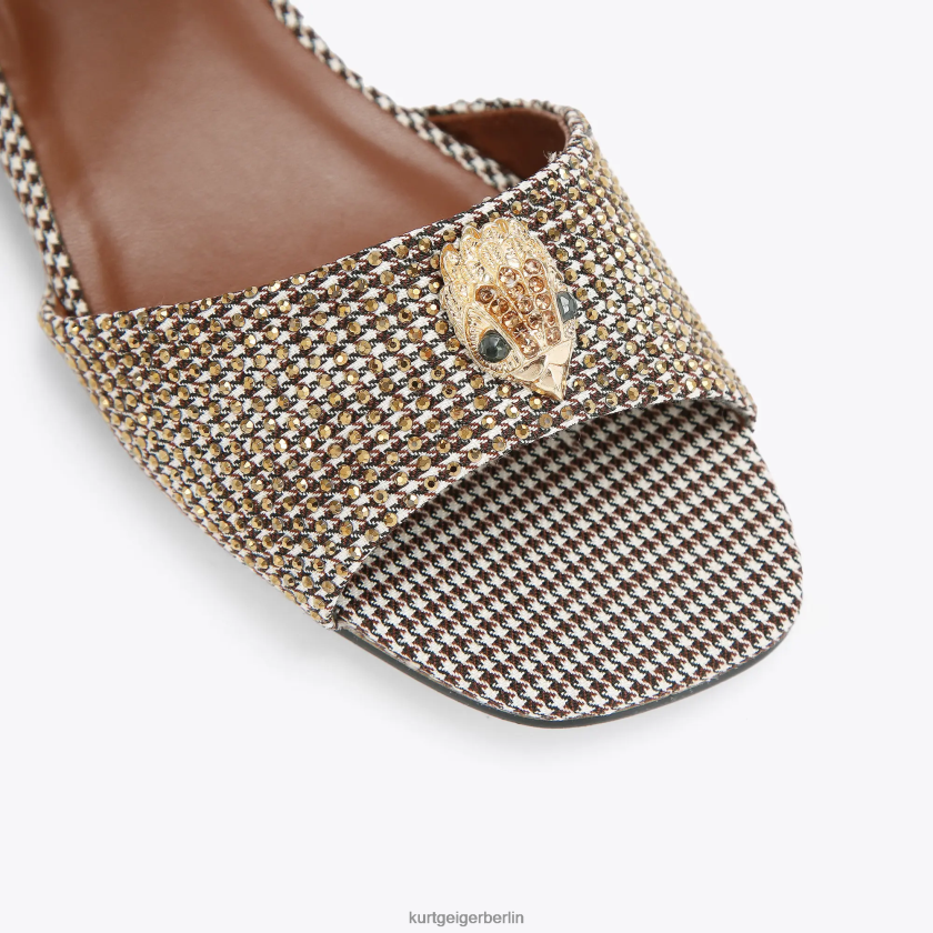 Kurt Geiger Kinder London Mini-Kensington-Sandale 882RTJ481 | Schuhwerk Gold