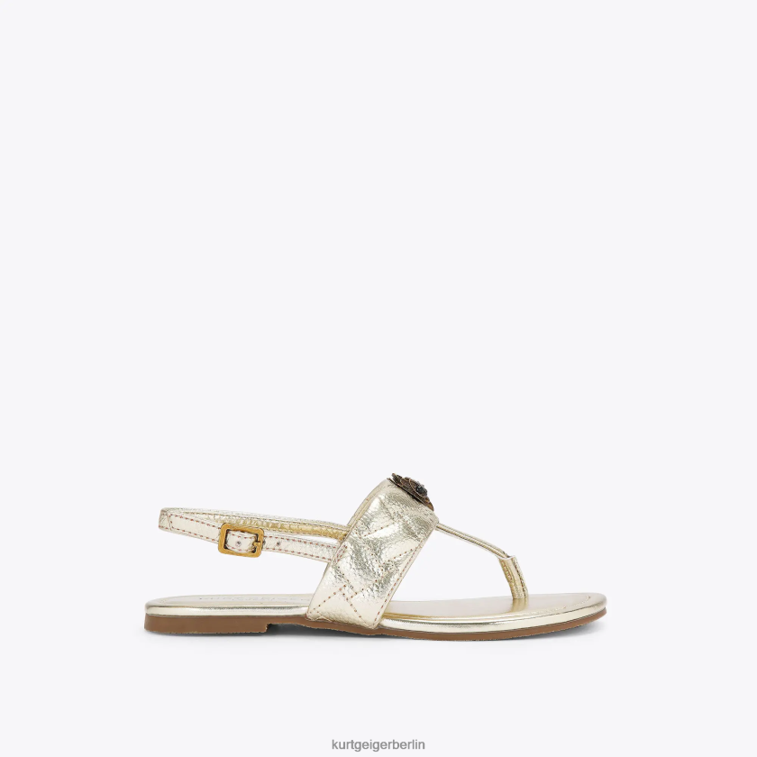 Kurt Geiger Kinder London Mini Kensington T Sandale 882RTJ483 | Schuhwerk Gold