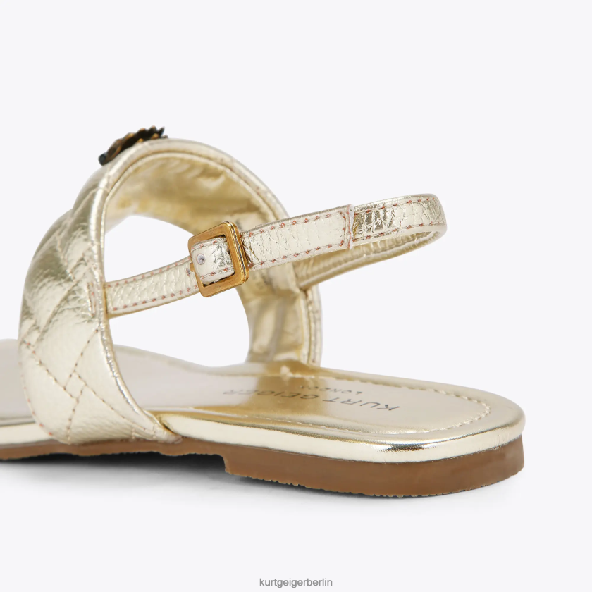 Kurt Geiger Kinder London Mini Kensington T Sandale 882RTJ483 | Schuhwerk Gold