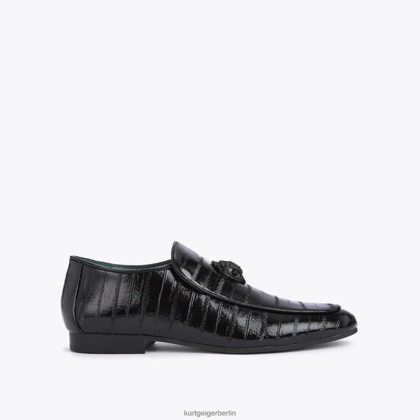 Kurt Geiger Männer London Hugh Eagle Patentaal 882RTJ659 | Schuhwerk Schwarz