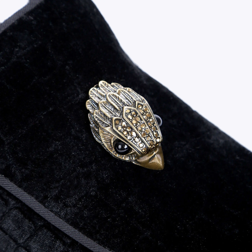 Kurt Geiger Männer London Hugh Mule 2 882RTJ644 | Schuhwerk Schwarz