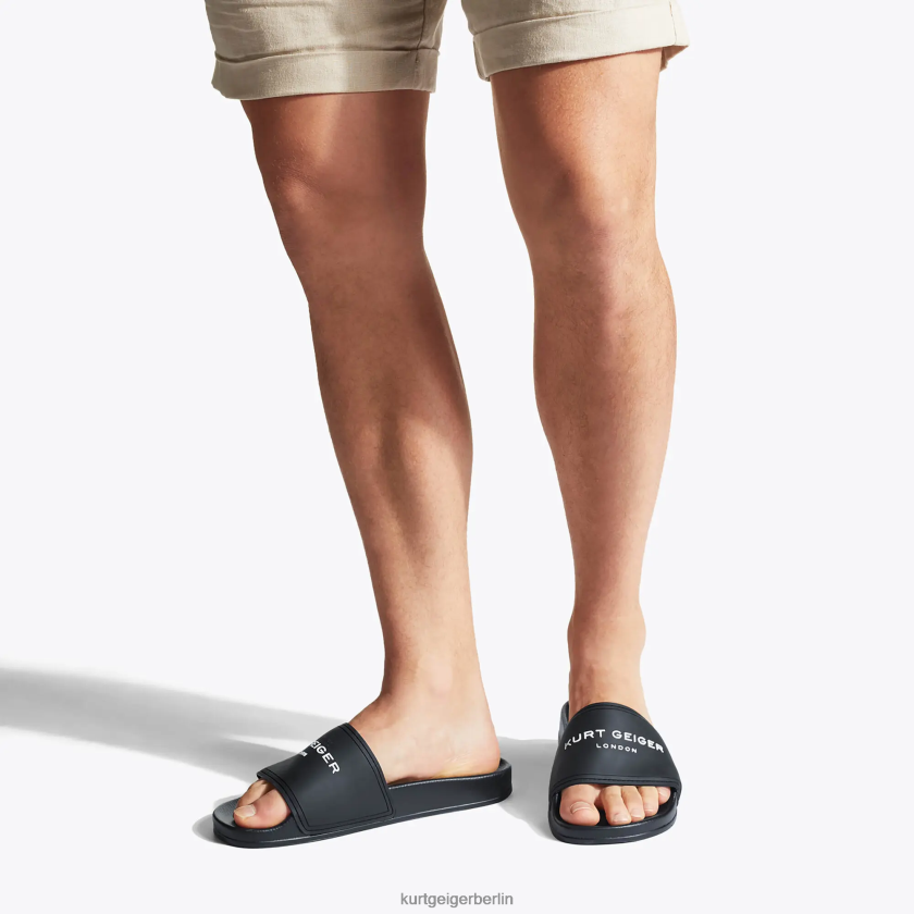 Kurt Geiger Männer London kgl Poolschieber 882RTJ493 | Schuhwerk Schwarz