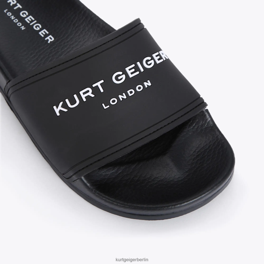 Kurt Geiger Männer London kgl Poolschieber 882RTJ493 | Schuhwerk Schwarz